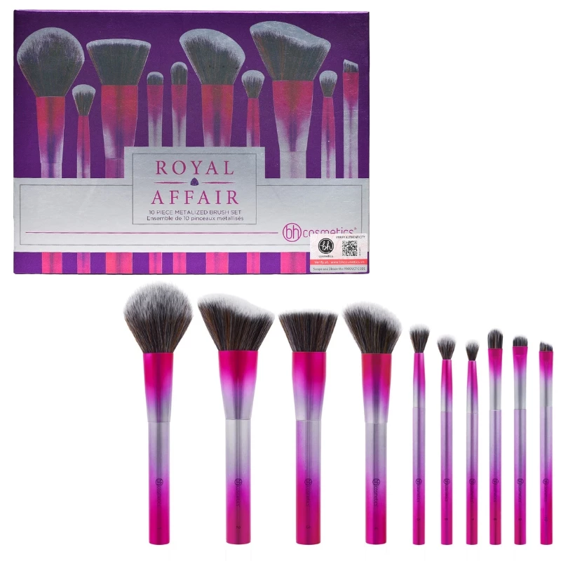 Bộ Cọ Trang Điểm 10 Cây BH COSMETICS Royal Affair BHBO10